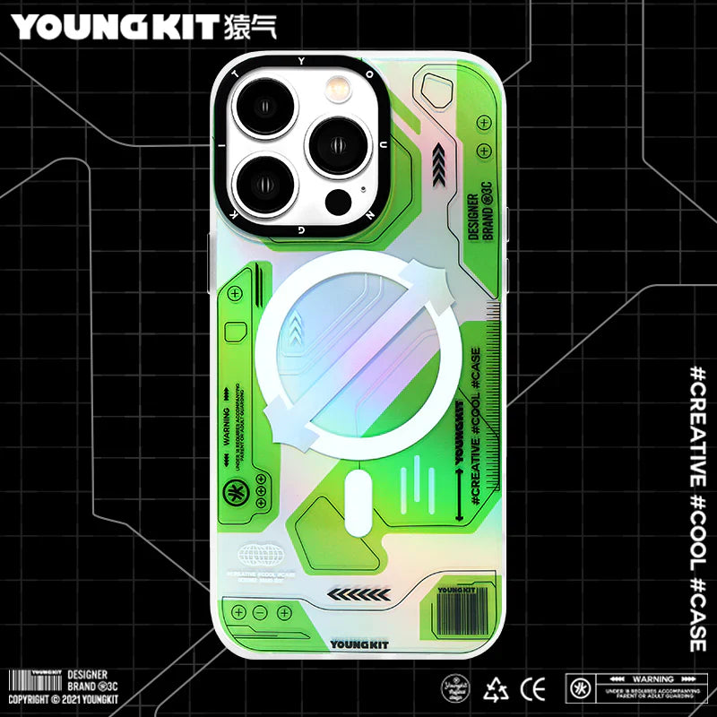 iPhone 13 Hülle YOUNGKIT Metaverse MagSafe / Green