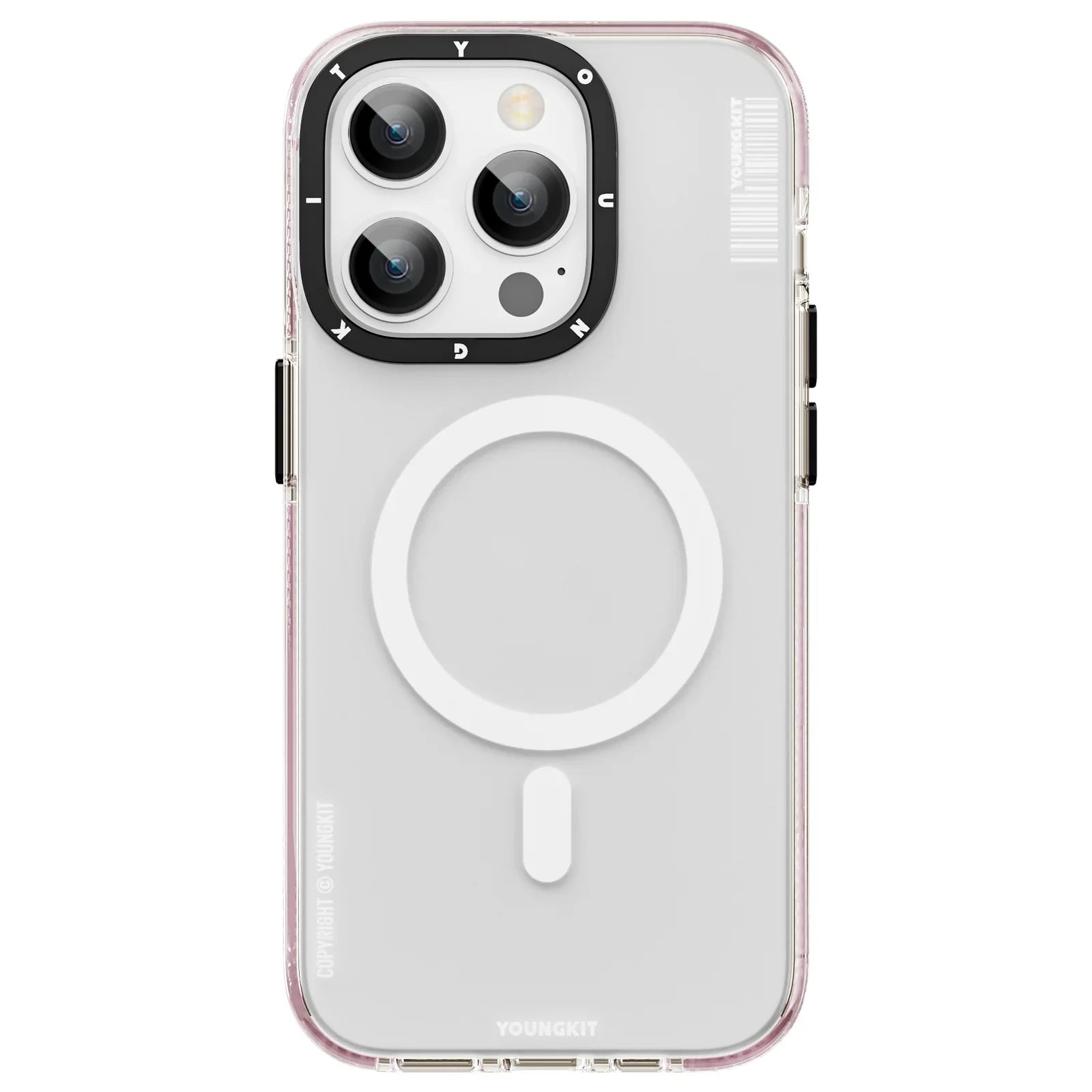iPhone 15 Pro Hülle YOUNGKIT Jane Sand Matte Texture Magsafe / Pink