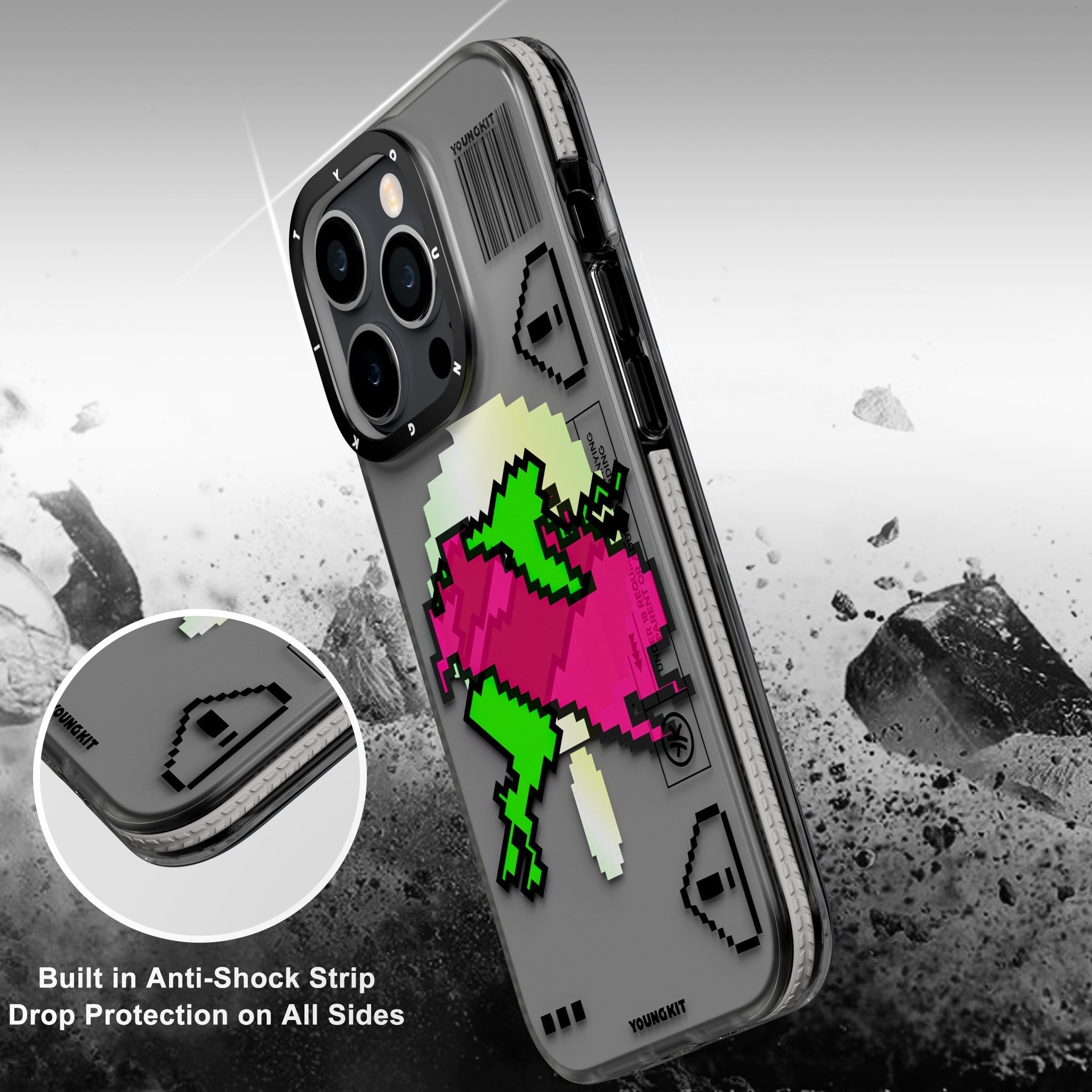 iPhone 13 Hülle YOUNGKIT Vitality Crypto Rabbit Magsafe / White