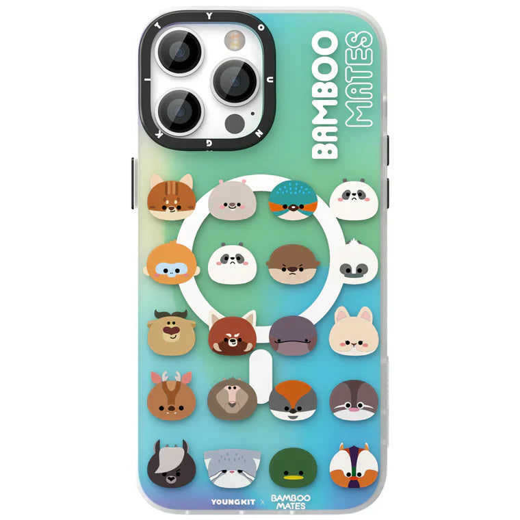 iPhone 13 Hülle YOUNGKIT Lovely Cute Panda MagSafe / Green