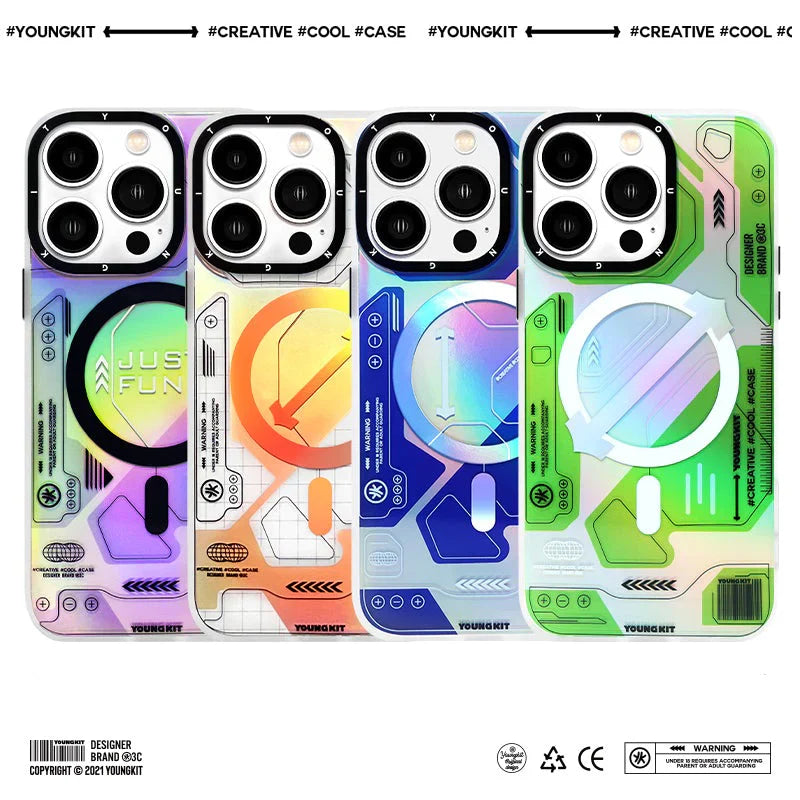 iPhone 13 Pro Hülle YOUNGKIT Metaverse MagSafe / Blue
