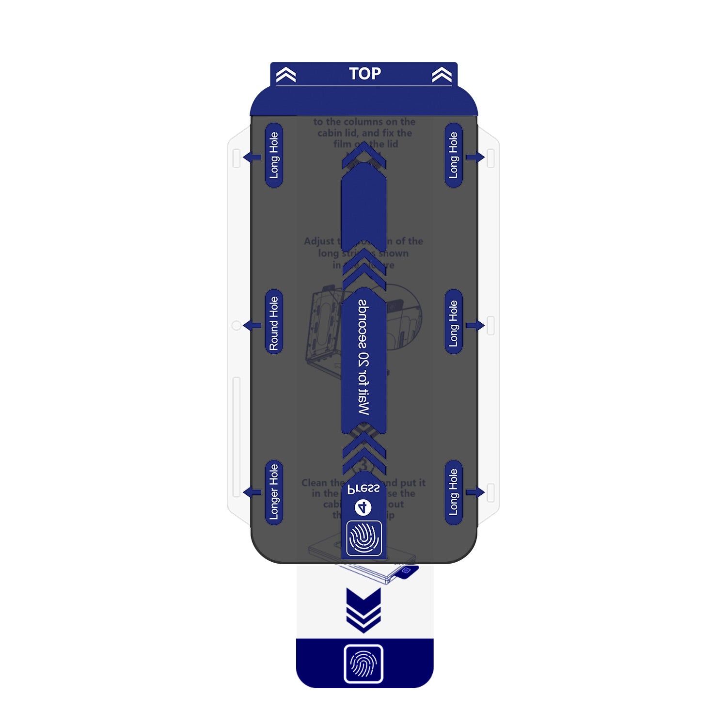 iPhone 12 Panzerglas - Privacy / EasyGlass Refill