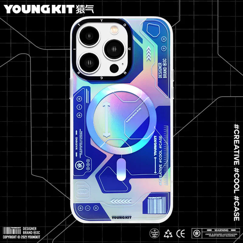 iPhone 13 Hülle YOUNGKIT Metaverse MagSafe / Blue