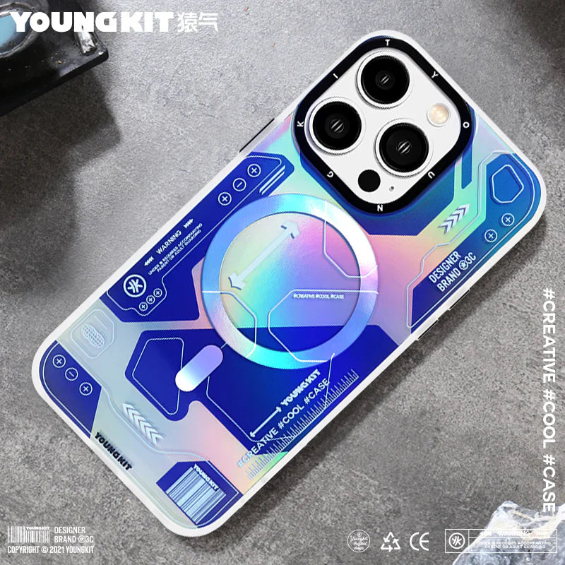 iPhone 13 Hülle YOUNGKIT Metaverse MagSafe / Blue