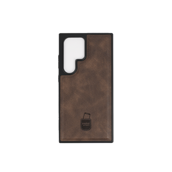 Samsung Galaxy S23 + Hülle und Portemonnaie Set Premium Kunstleder MagSafe / Napoli – Brown
