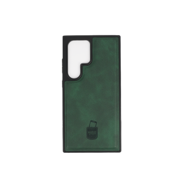 Samsung Galaxy S23 + Hülle und Portemonnaie Set Premium Kunstleder MagSafe / Napoli – Green