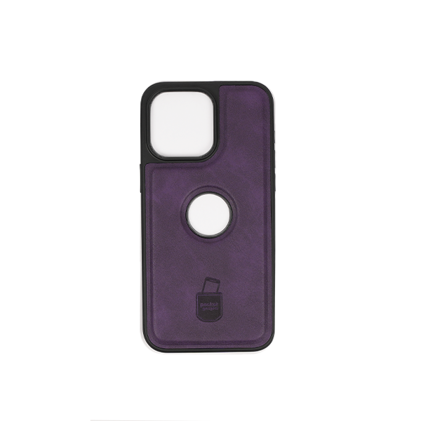 iPhone 15 Pro Max Hülle und Portemonnaie Set Premium Kunstleder MagSafe / Napoli – Purple