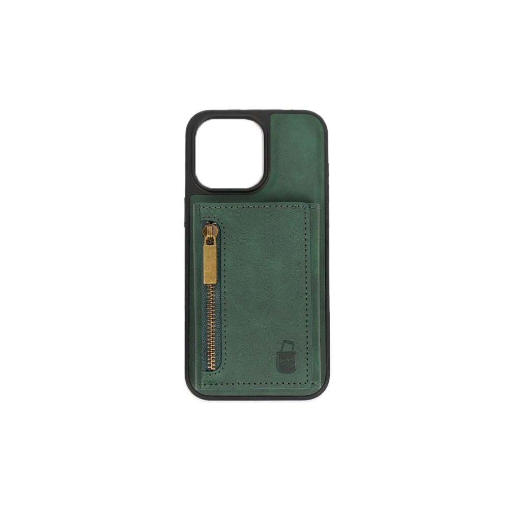 iPhone 12 Pro Max Hülle und Portemonnaie Set Premium Kunstleder MagSafe / Napoli – Green