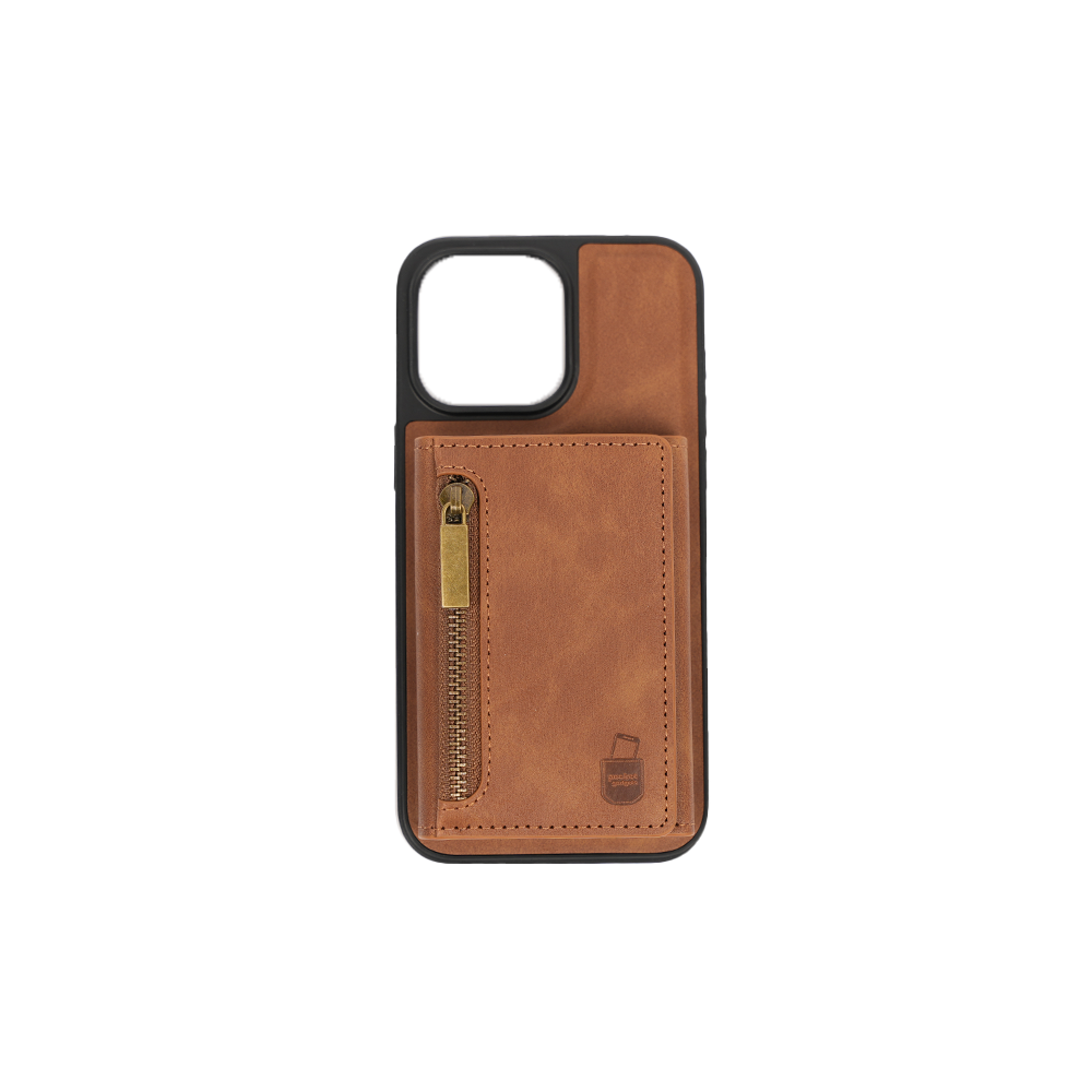 iPhone 13 Pro Max Hülle und Portemonnaie Set Premium Kunstleder MagSafe / Napoli – Ocher