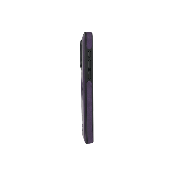 iPhone 15 Pro Max Hülle und Portemonnaie Set Premium Kunstleder MagSafe / Napoli – Purple