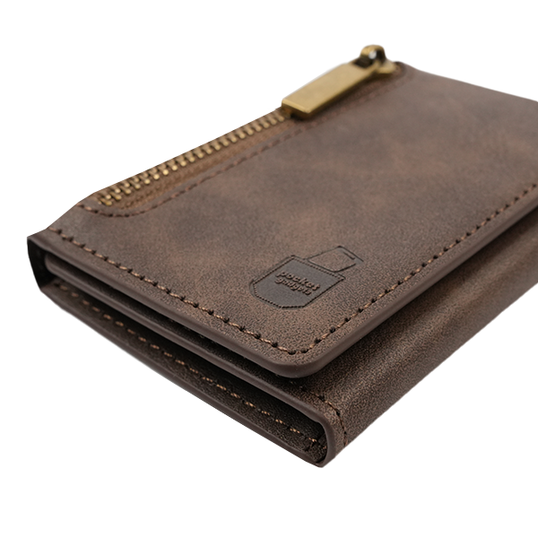 iPhone 12 Pro Max Hülle und Portemonnaie Set Premium Kunstleder MagSafe / Napoli – Brown