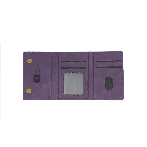 iPhone 15 Pro Max Hülle und Portemonnaie Set Premium Kunstleder MagSafe / Napoli – Purple