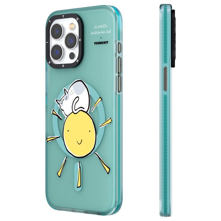 iPhone 14 Pro Hülle YOUNGKIT X Elizabeth Anderson Art Sunshine MagSafe Luxury Designer Brand