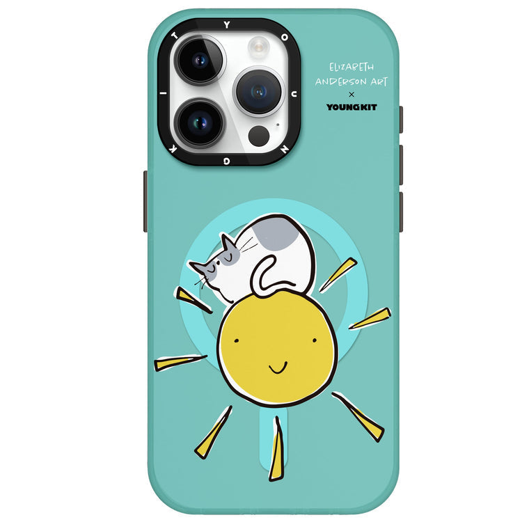 iPhone 14 Pro Hülle YOUNGKIT X Elizabeth Anderson Art Sunshine MagSafe Luxury Designer Brand