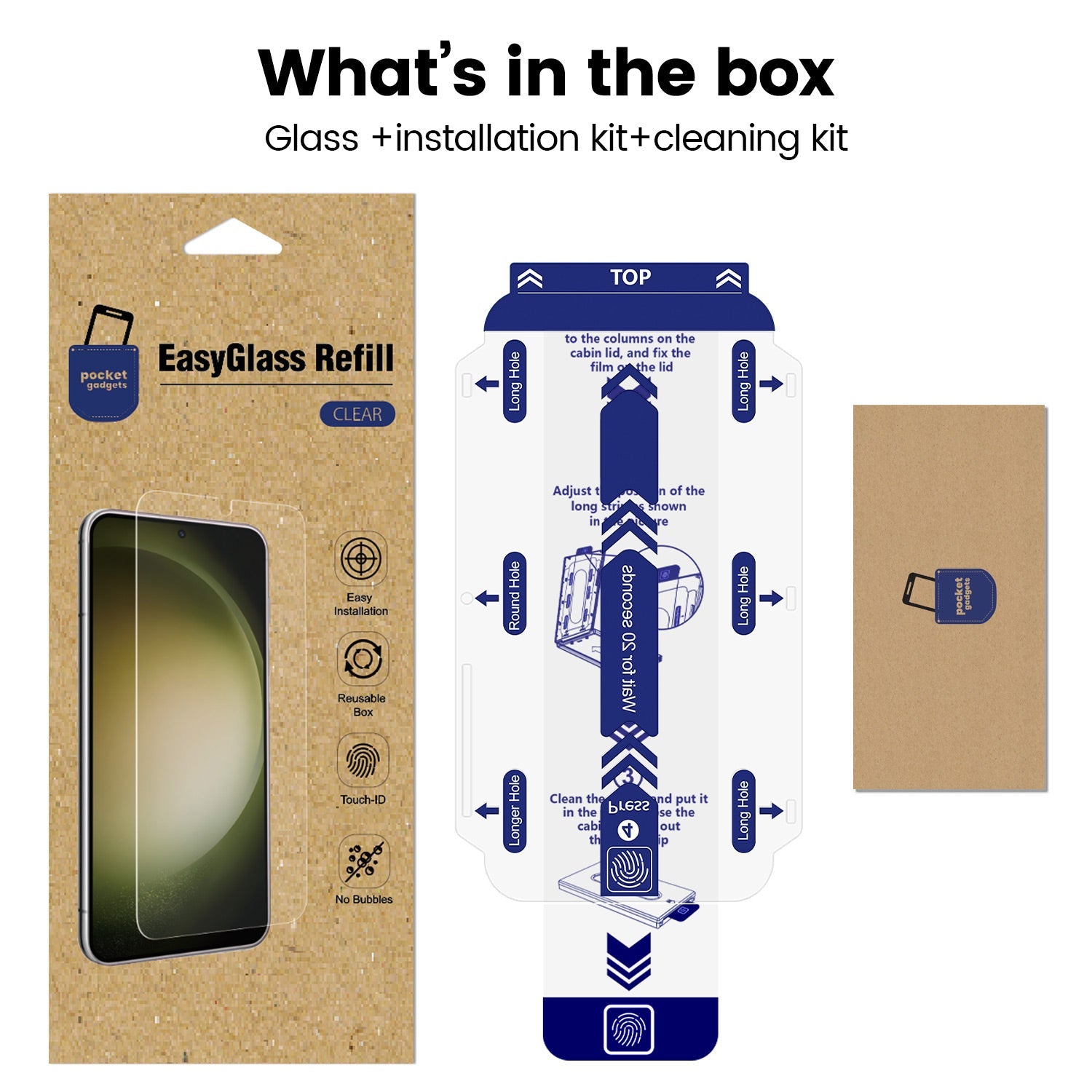 Samsung Galaxy S23 + Panzerglas - Klar / EasyGlass Refill