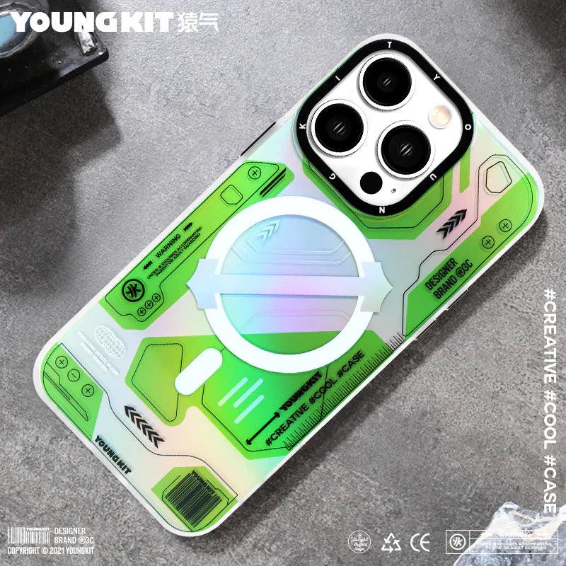 iPhone 13 Hülle YOUNGKIT Metaverse MagSafe / Green