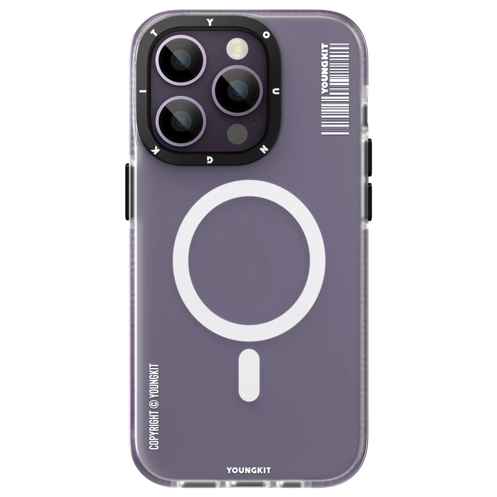 iPhone 14 Hülle YOUNGKIT Jane Sand Matte Texture Magsafe / Purple