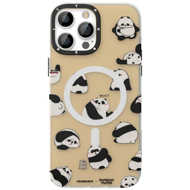 iPhone 13 Hülle YOUNGKIT Lovely Cute Panda MagSafe / Yellow