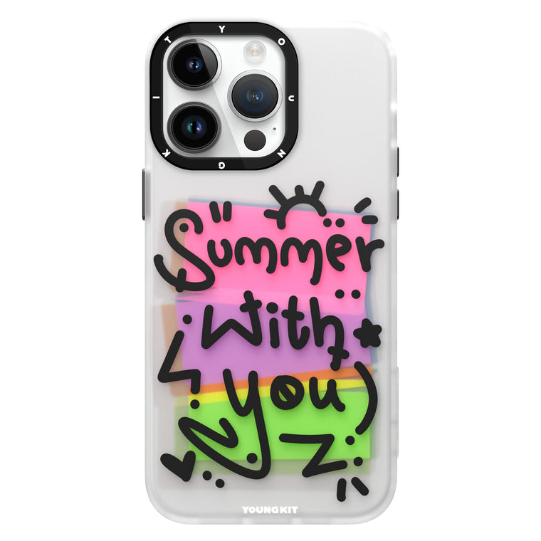 iPhone 14 Pro Hülle YOUNGKIT Summer Wishes / White