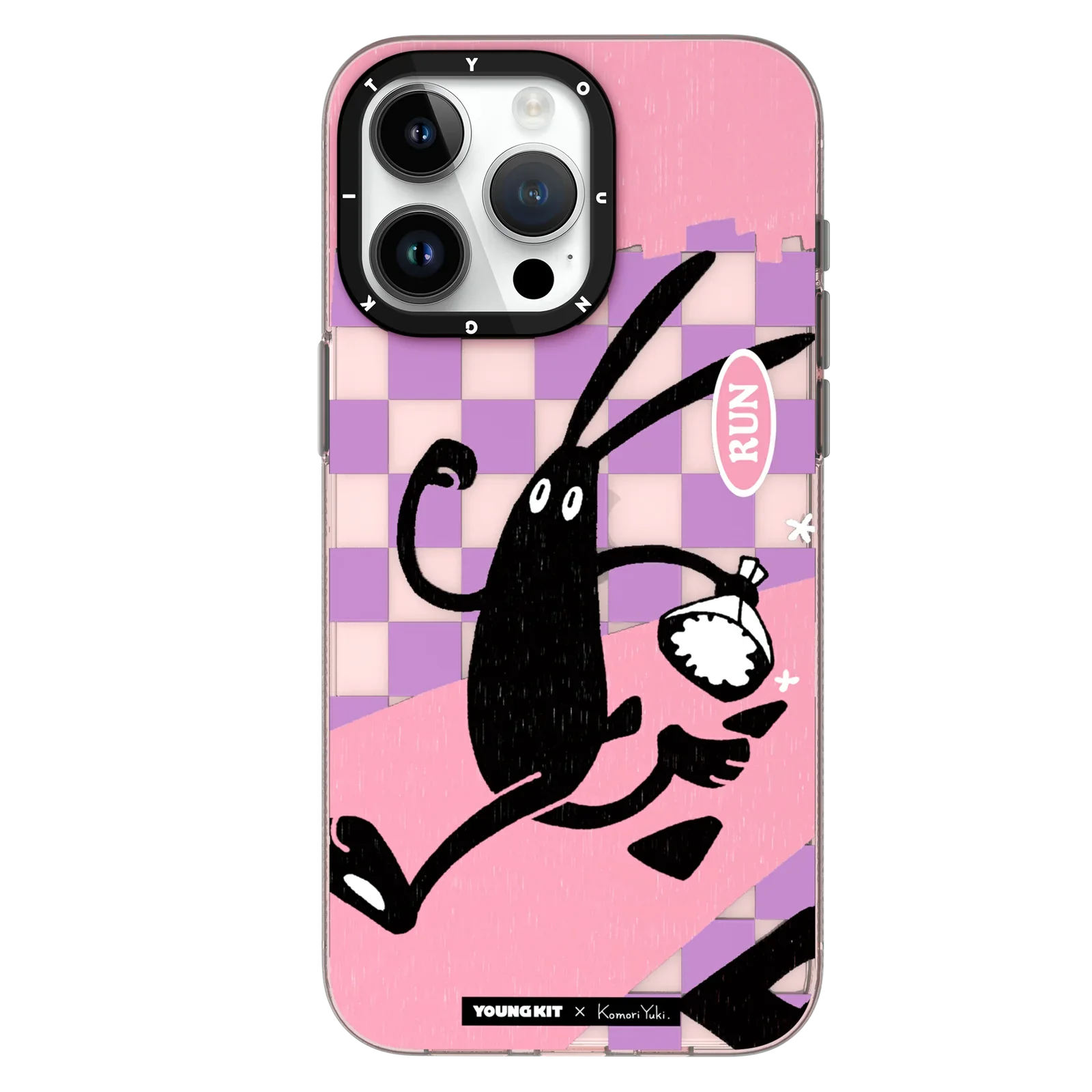 iPhone 15 Pro Max Hülle YOUNGKIT X @KomoriYuki Green Flora and Fauna / Pink