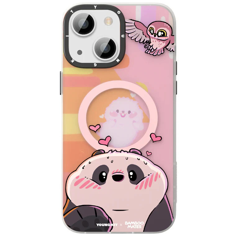 iPhone 13 Pro Max Hülle YOUNGKIT Lovely Cute Panda MagSafe / Pink