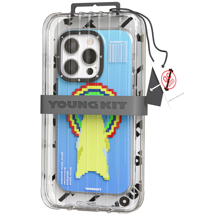 iPhone 14 Pro Hülle YOUNGKIT Vitality Crypto Rabbit Magsafe / Blue