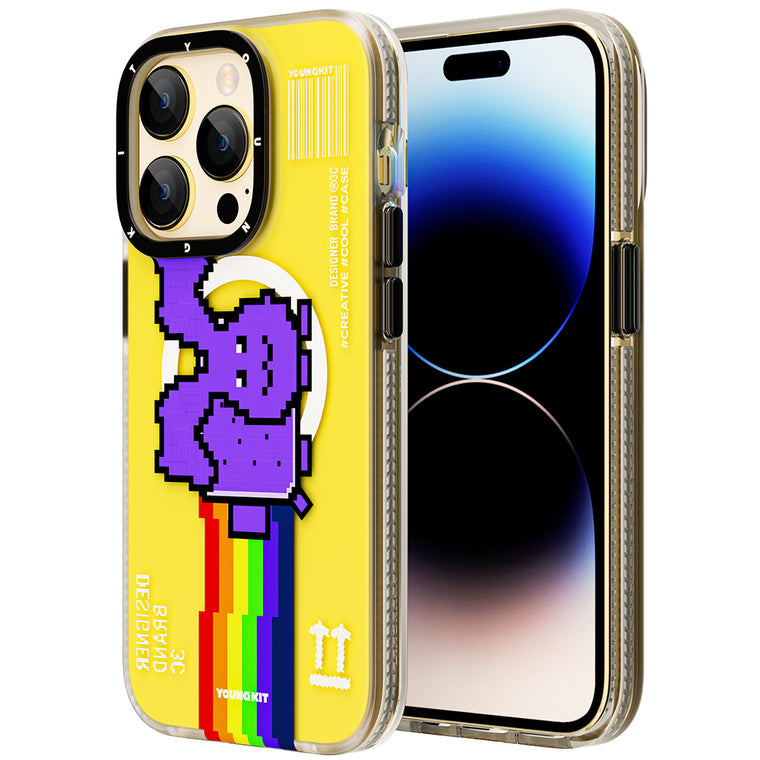 iPhone 13 Pro Hülle YOUNGKIT Vitality Crypto Rabbit Magsafe / Yellow