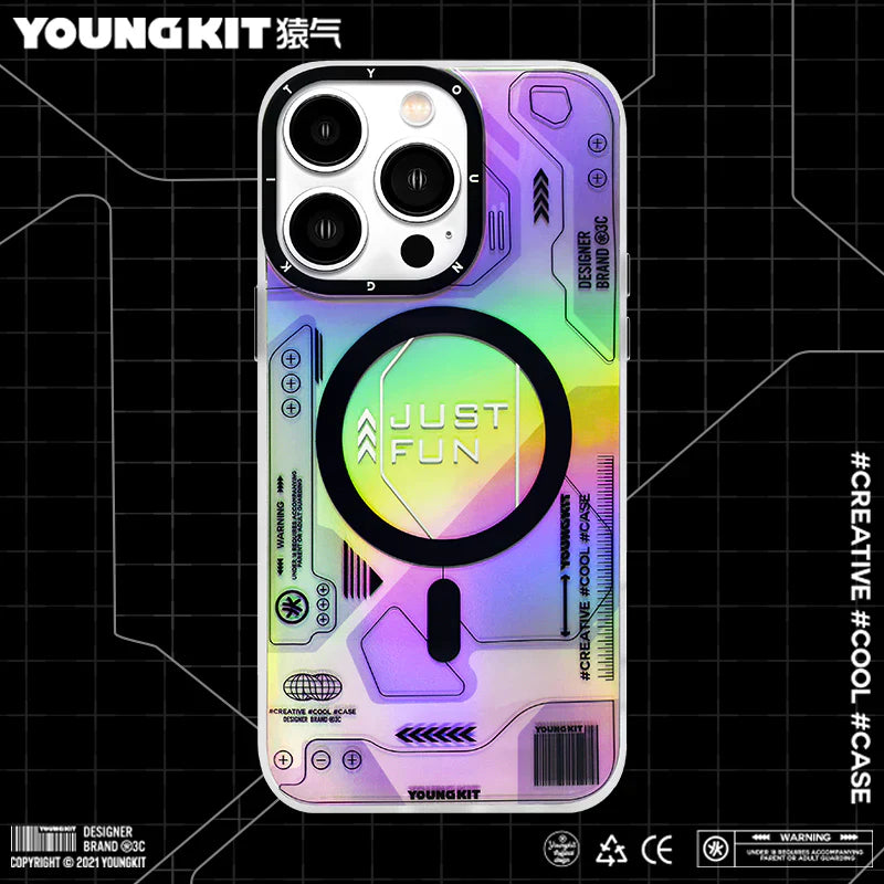 iPhone 13 Pro Hülle YOUNGKIT Metaverse MagSafe / Purple