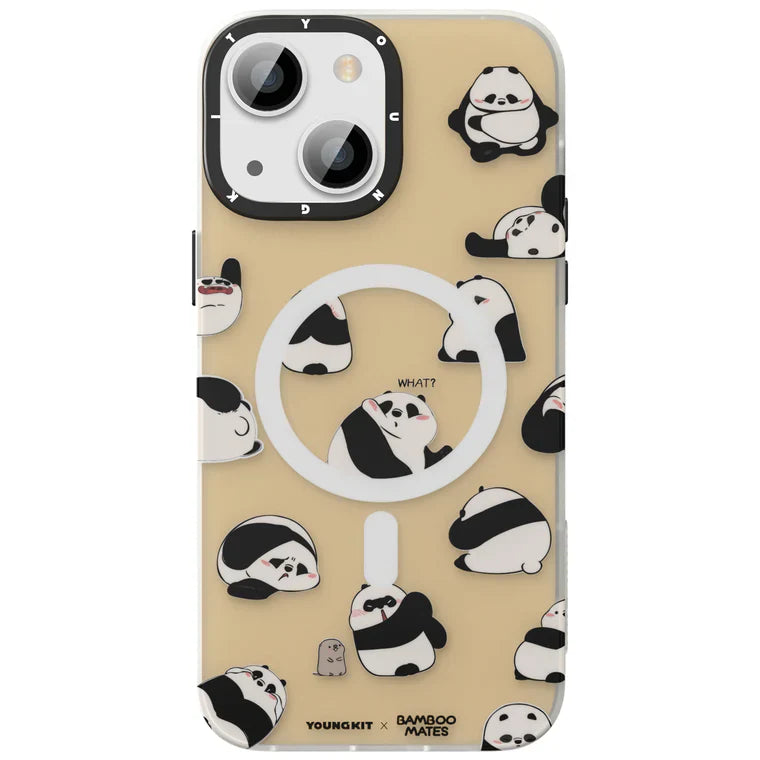 iPhone 13 Pro Max Hülle YOUNGKIT Lovely Cute Panda MagSafe / Yellow