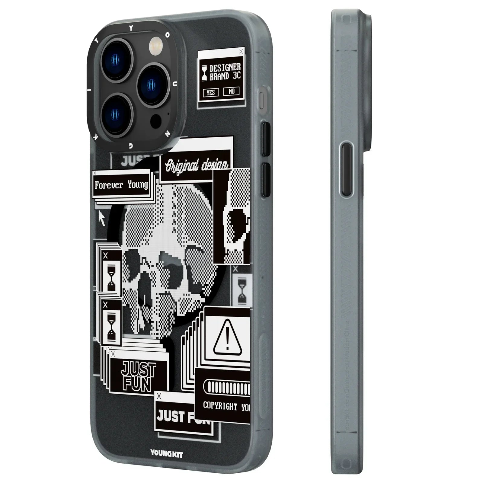 iPhone 13 Pro Max Hülle YOUNGKIT AI-Inspired Source Code Magsafe / Black