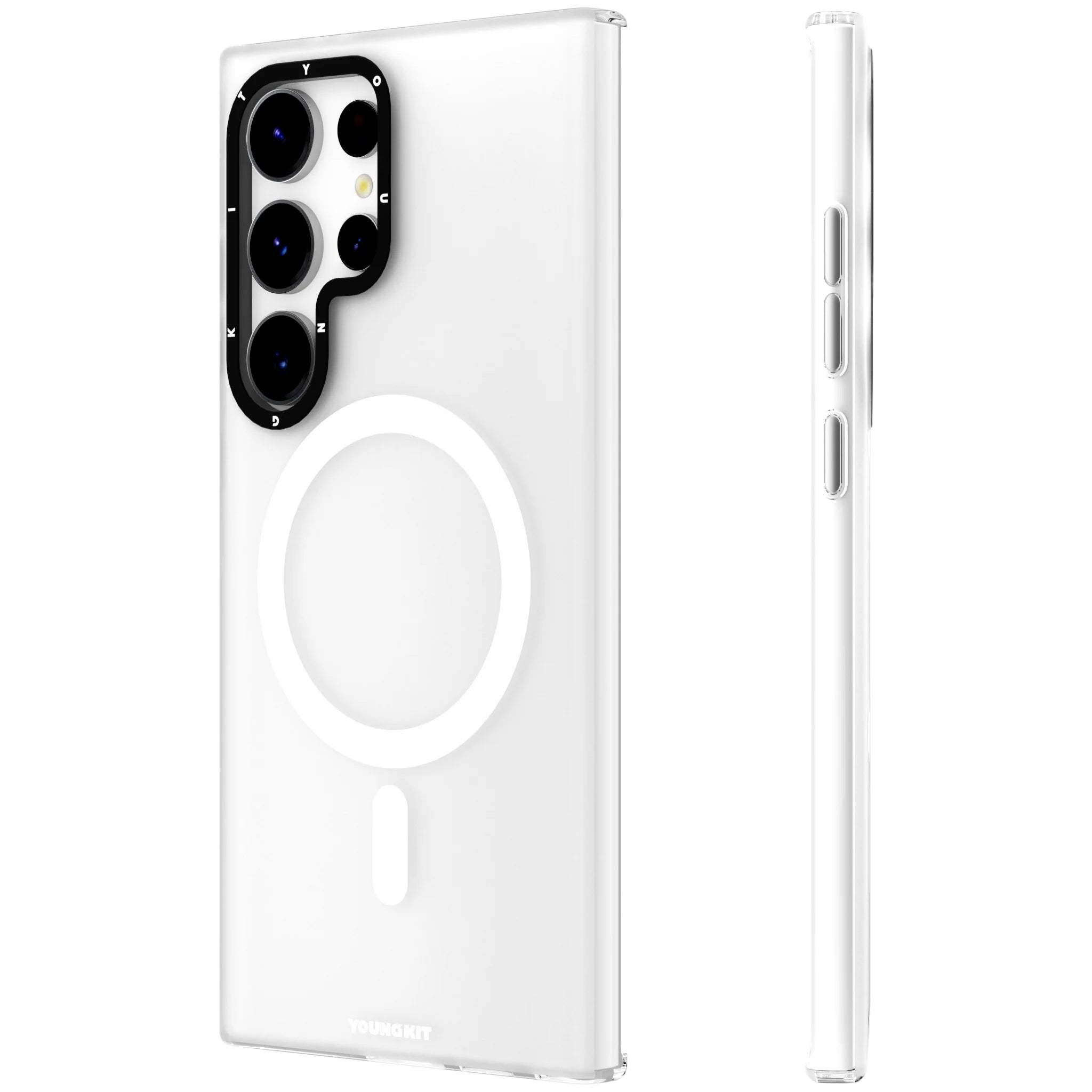 Samsung Galaxy S24 Plus Hülle YOUNGKIT Hidden Sands Designer Brand - Weiss