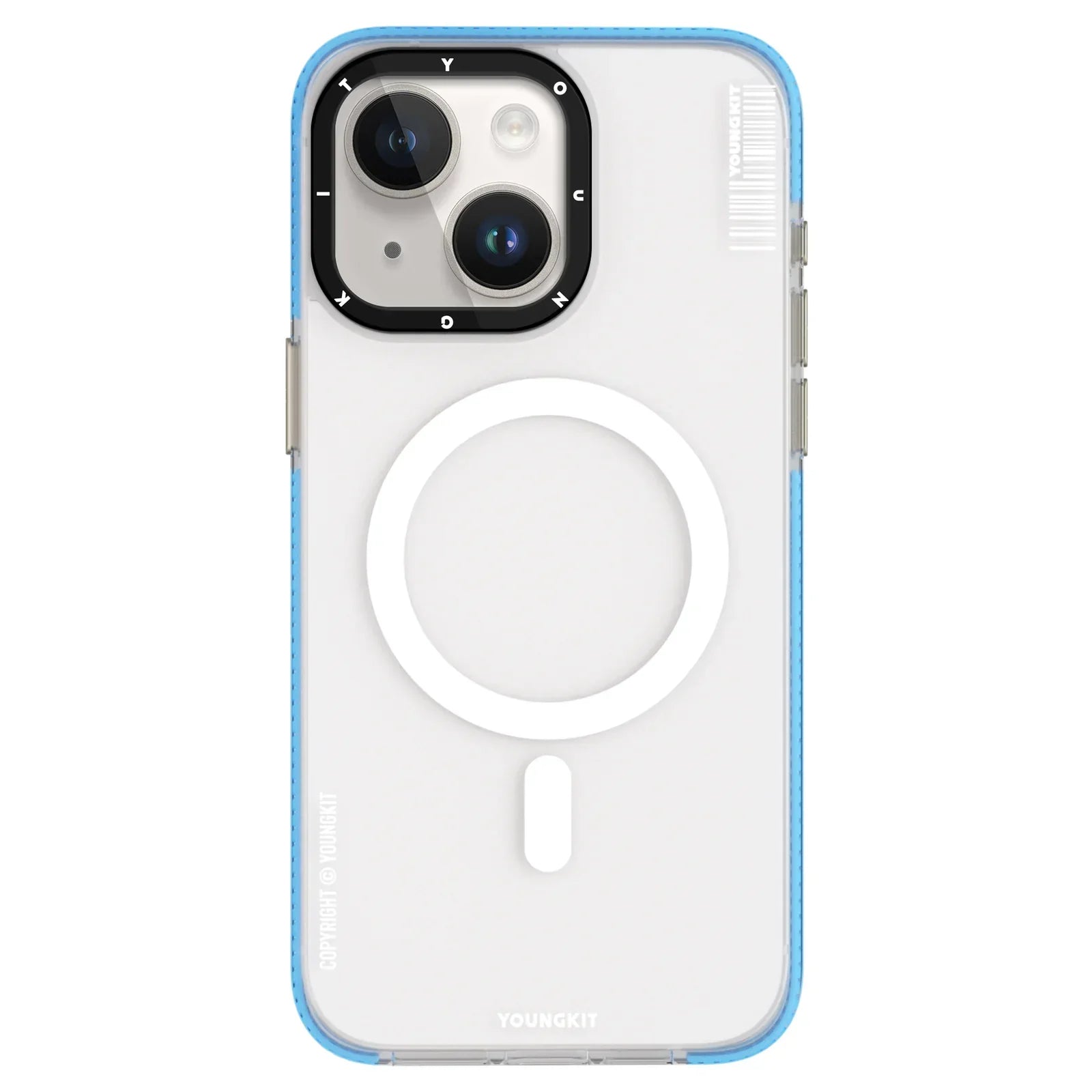 iPhone 14 Hülle YOUNGKIT Jane Sand Matte Texture Magsafe / Blue