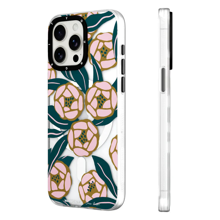 iPhone 14 Pro Hülle YOUNGKIT X @Tara Reed Vibrant Flora And Fauna MagSafe / White
