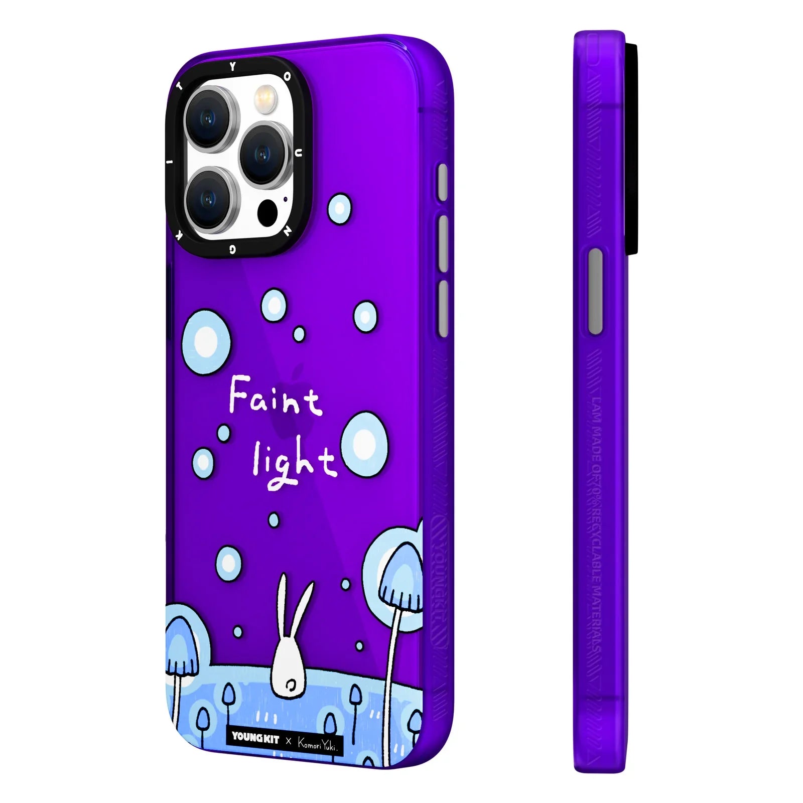 iPhone 15 Hülle YOUNGKIT X @KomoriYuki Green Flora and Fauna / Purple