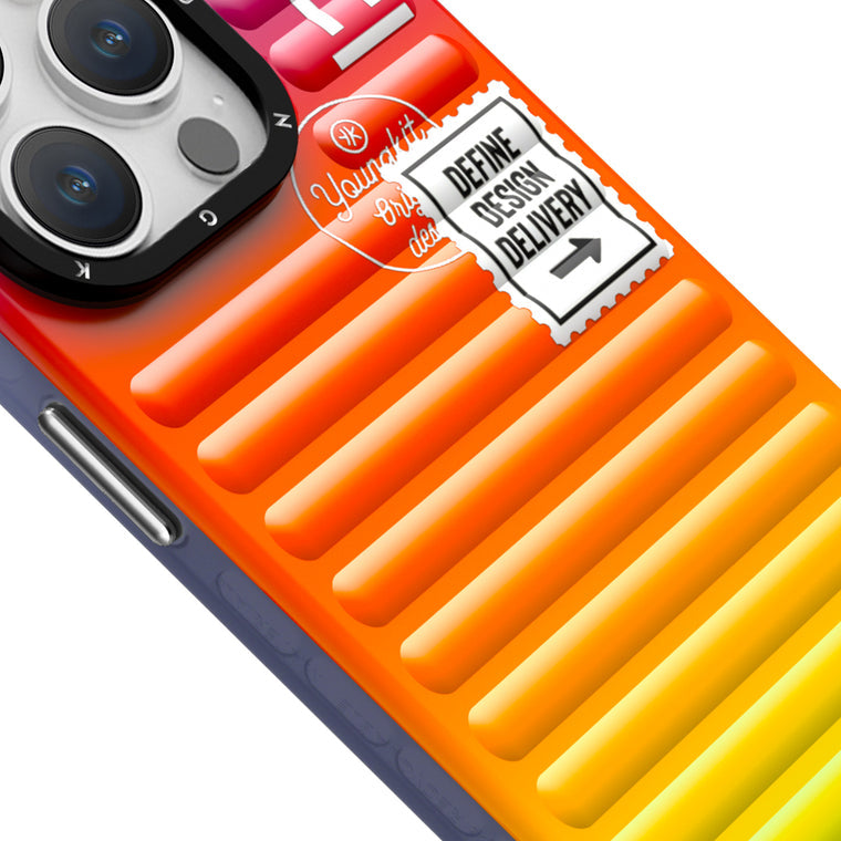 iPhone 13 Pro Max Case YOUNGKIT Mysterious Multicolor Gradient Luggage Red Sunset