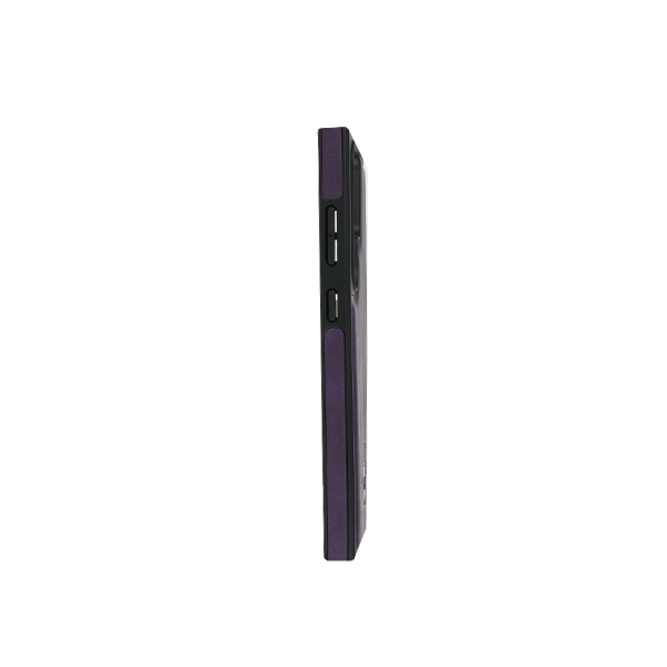 Samsung Galaxy S23 + Hülle und Portemonnaie Set Premium Kunstleder MagSafe / Napoli – Purple
