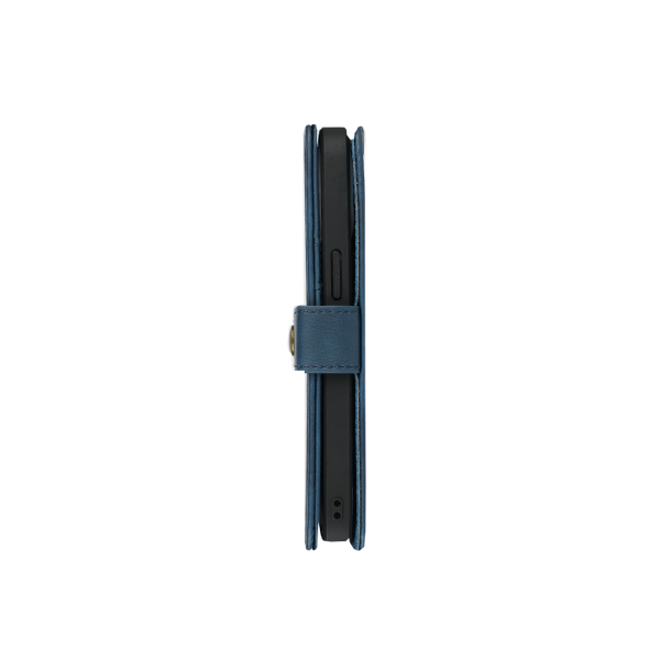 iPhone 12 Pro Max Etui Hülle Flip Cover Premium Kunstleder Magnetisch Kartenhalter / Milano – Blue iPhone