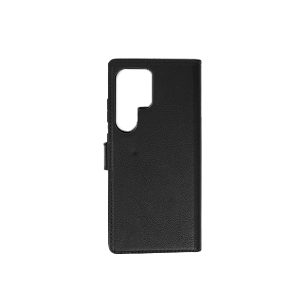 Samsung Galaxy S23 + Flip Cover Case Etui Hülle Premium Kunstleder Magnetisch Kartenhalter / Milano – Black Samsung