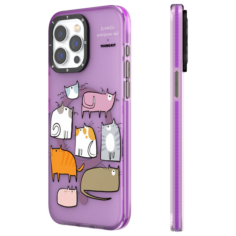 iPhone 14 Pro Max Hülle YOUNGKIT X Elizabeth Anderson Art Carnival MagSafe Luxury Designer Brand