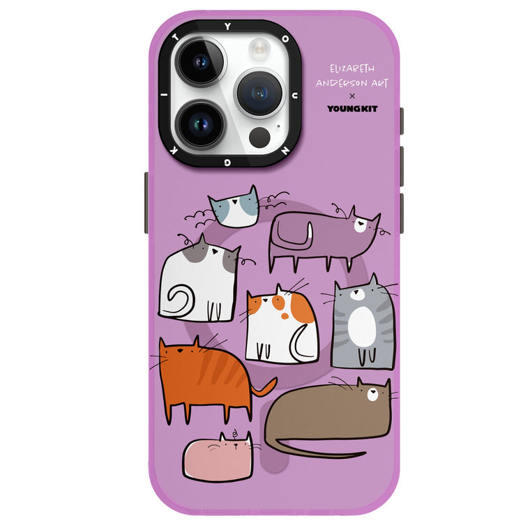 iPhone 15 Hülle YOUNGKIT X Elizabeth Anderson Art Carnival MagSafe Luxury Designer Brand