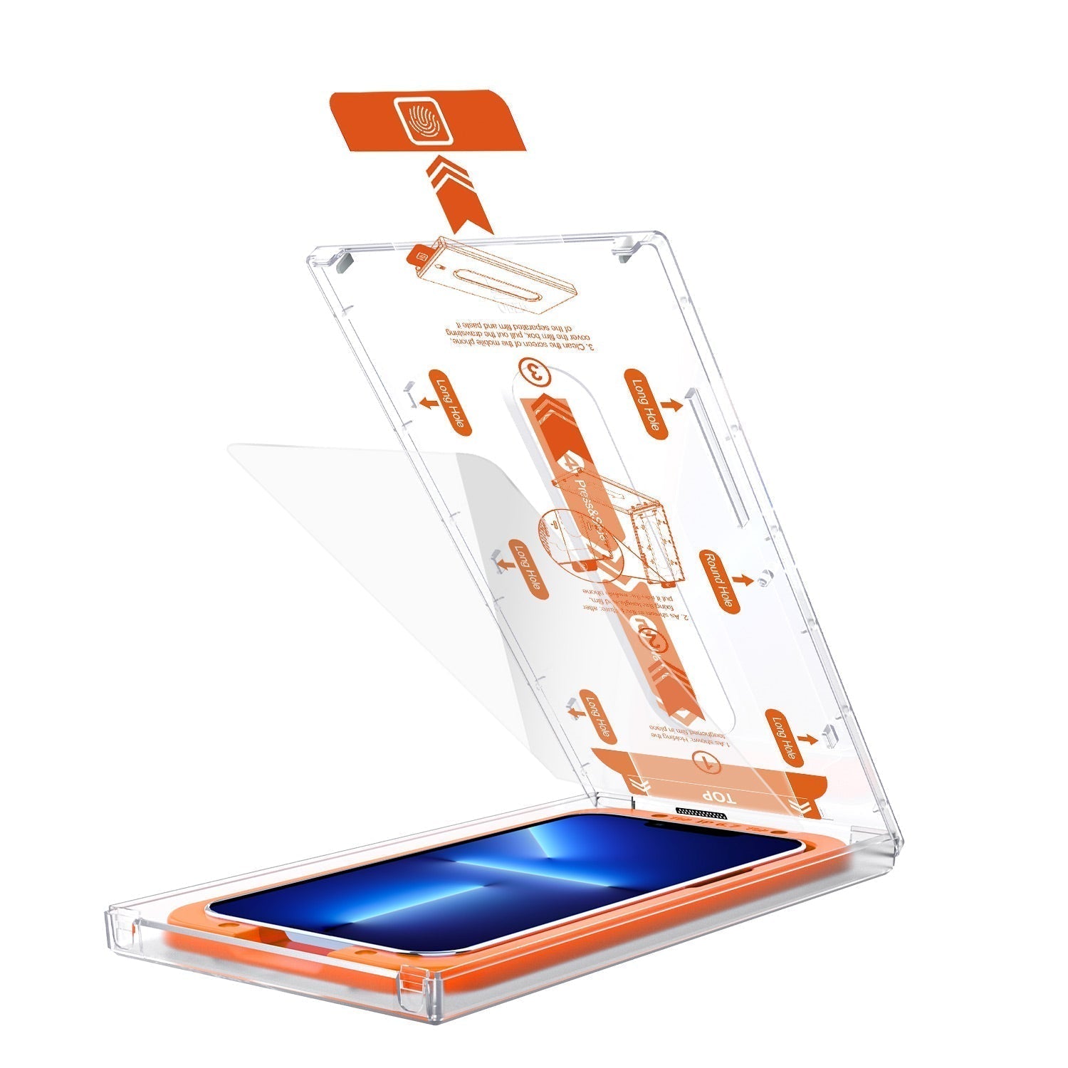 iPhone Panzerglas mit wiederverwendbarem Montagerahmen-Panzerglass-Pocket Gadgets-Klar-iPhone 15-Pocket Gadgets