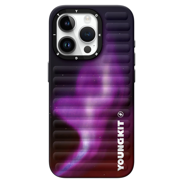 iPhone 15 Pro Max Hülle YOUNGKIT Aurora Luggage Magsafe / Purple