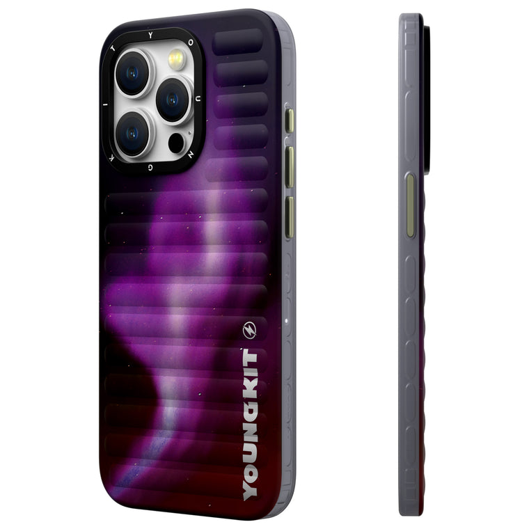 iPhone 15 Pro Max Hülle YOUNGKIT Aurora Luggage Magsafe / Purple